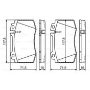 Resim BOSCH 986495278 Fren Balatası Ön Wva 23271 E Seri W211 02 M Seri S Serı 