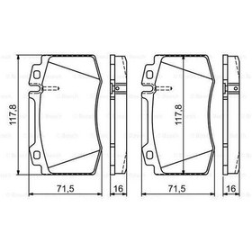 Resim BOSCH 986495278 Fren Balatası Ön Wva 23271 E Seri W211 02 M Seri S Serı 