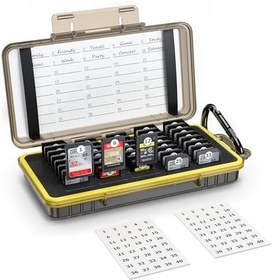 Resim KIWIFOTOS 40 yuvalı hafıza kartı kılıfı tutucu su geçirmez 40x SD SDXC SDHC/Cf express tip A kartı/NS (Nintendo anahtarı) oyun kartı/Sony PSV PS Vita SD kart tutucu kutusu organizatör depolama 