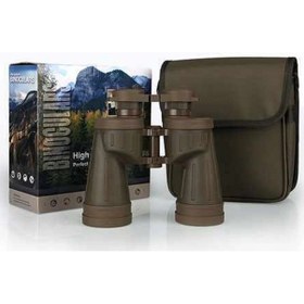 Resim Military 10x50telemetreli Su Geçirmez Bak-4 Porro Prizma Dürbün Açık Sarı 