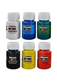 Resim Nova Color Akrilik Boya Sise 6 Renk X 17 Ml Akrilik Boya 
