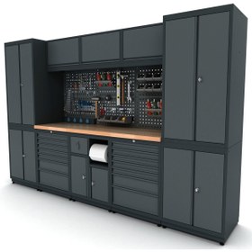 Resim İdeal Ekipman 3.1 Metre Modüler Çalışma Tezgahı İE.36.18.21 