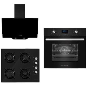 Resim Femaş Femaş Ferre - Siyah Inci Ankastre Set ( 5002 - S 3140 - Fd 101 ) 