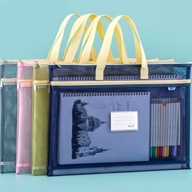 Resim Geniş A3 Öğrenci Sanat Çantası, Ortaokul Öğrencileri için Taşınabilir Dosya Çantası, Lise Öğrencileri için Ders Çantası, Kitap ve Çizim Defteri Sanatı Paketi 