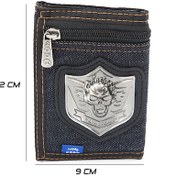 Resim Moda A421 Siyah Kumaş Cırtlı Cüzdan 