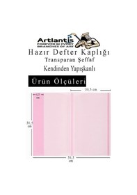 Resim Hazır Defter Kaplığı Şeffaf Buzlu Sarı A4 10 Adet 1 Paket Cırtlı Ayarlanabilir Kendinde Yapışkanlı Kaplık Okul Sınıf Sarı 