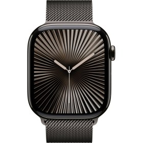 Resim Apple Watch Series 10 GPS + Cellular, 46 mm Arduvaz Titanyum Kasa ve Arduvaz Milano Loop - S/M 