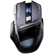 Resim Aula SC550 4800DPI 7 Tuşlu Makrolu 2.4GHz Kablosuz Optik RGB Oyuncu Mouse Siyah 