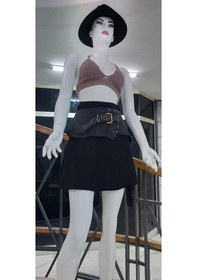 Resim Eren Style Boho Antik Tokalı Zımbalı Hakiki Deri Kemer 80 Cm-95 Cm -9276 Siyah 