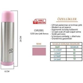 Resim Cooker Colorline Soft 500 Ml Paslanmaz Çelik Termos Ckr2001 Diğer 