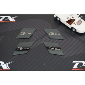 Resim Audi A4 A5 17-19 Modeller S Line Logo Kapı Açma Kolu İçi Metal 3M 