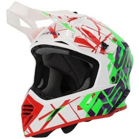 Resim Acerbis X-Track 22-06 Kask Yeşil Beyaz 