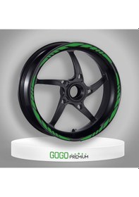 Resim Reflektör Yeşil Honda Pcx Uyumlu Büyük 1 Set Jant Şeridi Çok Renkli 