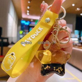 Resim Silver1 Gıoıo Yeni Ipek Eşarp Anahtarlık Kişiselleştirilmiş Inci Papyon Çanta Çekicilik Dokuma Anahtarlık (Yurt Dışından) 