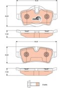 Resim Trw Gdb1766 Fren Balatasi Arka (bmw:mini Cooper 06- R55-r56 ) (WA691718) 