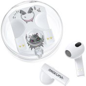 Resim Onıkuma T301 Şeffaf Karikatür Kablosuz Bluetooth Kulaklık Beyaz 