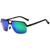 Resim Agoodshop Erkekler Için Alüminyum Sürüş Güneş Gözlüğü - Polarize Uv400 Lens Altın 