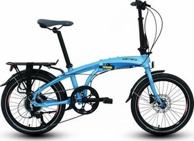 Resim Flexı 108 8 Vites Full Shimano Hidrolik disk fren Katlanır Bisiklet - MAVİ bukelamun 