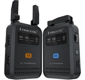 Resim Lemorele R5000 200 Metre Kablosuz HDMI Video Aktarım Kiti (1080P 60Hz, 5ghz, Dual Anten) 