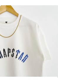 Resim Altamira Unisex Trapstar Baskılı Oversize Bisiklet Yaka Kısa Kollu Pamuklu T-shirt 001 