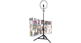 Resim Blackmarket 10" Kuaför Makyaj Youtube Çekimleri Ring Light Sürekli 10 Inç Işık 2m Stand 