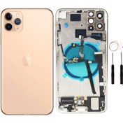 Resim instatech Apple Iphone 11 Pro Max Dolu Kasa + Montaj Seti Hediye - Gold 