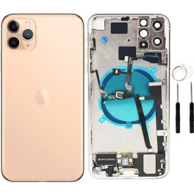 Resim instatech Apple Iphone 11 Pro Max Dolu Kasa + Montaj Seti Hediye - Gold 