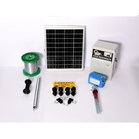 Resim Elektrikli Çit 12a Lifepo Set-1 Domuz Ayı Kovucu 25 Watt Panel... 