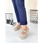 Resim Okira Bej Rugan Oxford Ayakkabı 