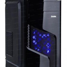 Resim Dark Argon 12Cm Mavi Led Fan, 1X Usb 3.0 Atx Siyah Kasa 