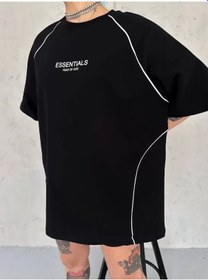 Resim Nnstartshopping Unisex Arabiye Detaylı T-shirt - Siyah Siyah 