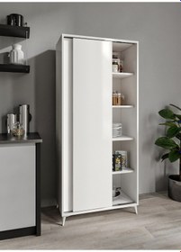 Resim Sürgülü Çok Amaçlı Mutfak Dolabı, Erzak Dolabı, Kavanoz Dolabı 