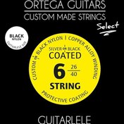 Resim Ortega GTLSBK Black Nylon Select Guitarlele Teli (026/.040) 