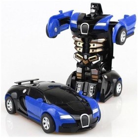 Resim BambaPaw Robot Çek Bırak Araba 1:32 Kendinden Robota Dönüşebilen Araba - Çek Bırak Robota Dönüşen Araba 