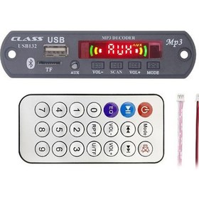 Resim Class Usb-132 Usb/sd/mıc/aux/bluetooth/kumanda Ekranlı Anfili Oto Teyp Çevirici Dijital Player Board 
