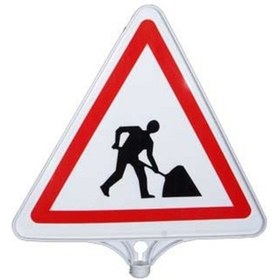 Resim FM Trafik Yolda Çalışma Var Tabelası (çift Taraflı) 