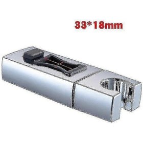Resim Duş Başlığı Tutucu, El Duşu Vantuz Tutucu, Duvar Duş Başlığı Aparatı, Değiştirilebilir Evrensel Duş Kaydırıcısı P20241126358 30 18mm Kare Boru 