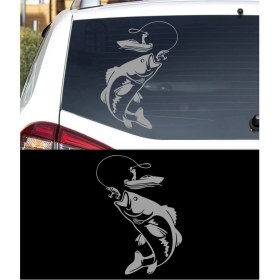 Resim Melek Pazarı Balık Avı Oto STICKER-S1863 