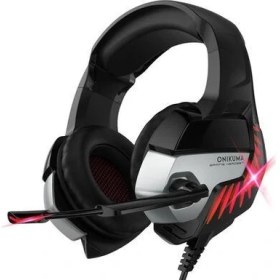 Resim Onikuma K1-B Profesyonel Mikrofonlu Kulaklığı Kablolu 