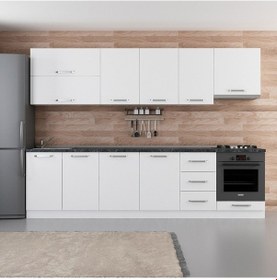 Resim Minar 295 Cm Mutfak Dolabı Beyaz 295-B8 Beyaz 