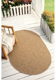 Resim İndia Bej Oval Halı Salon Oturma Odası Çocuk Odası Yatak Odası Halısı 672 Bej 