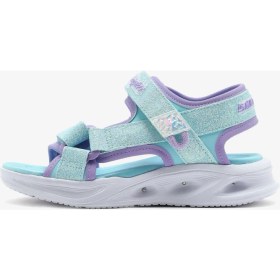 Resim Skechers Sola Glow Sandal Büyük Kız Çocuk Mavi Işıklı Sandalet 303024L Lblv 