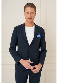 Resim Efor C 680 Slim Fit Lacivert Spor Ceket Lacivert 