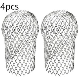 Resim Hightower 4 Adet 3.5 Inç Alüminyum Oluk Filtresi Tıkanma Önleyici Gürgen Koruyucu 