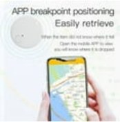 Resim Geeroyoo Bluetooth Takip Cihazı İkili Alarmlı - Yuvarlak Tasarım Konum Bulucu, Valiz Çanta Gizlilik Koruyucu, Turuncu 2 Adet 