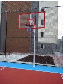 Resim Mia Basketbol Potası 105 180 8 Mm Solid Polikarbon 45 Cm Sabit Çember 