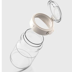 Resim Renga Mono 1700 Ml Bej Kapaklı Cam Kavanoz 131072 Bej 