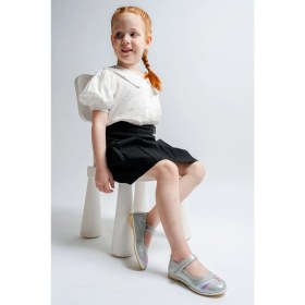 Resim Mnpc Kız Çocuk Gümüş Yıldızlı Günlük Babet 