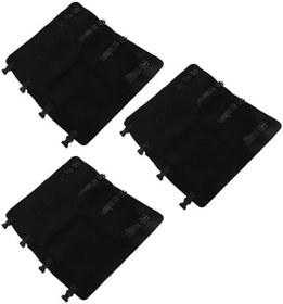 Resim Generic Sağlam Siyah RV Adım Halı Örtüsü Seti 22 İnç Kavisli Merdivenleri Için Aşınmaya Dayanıklı Adım Halı RV Adımları Için Kolay Kurulum Uzun Ömürlü Kullanım 3 Adet Paket 