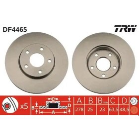 Resim Volvo C30 Fren Diski On 2007-2011 Trw Df4465 2adettir 